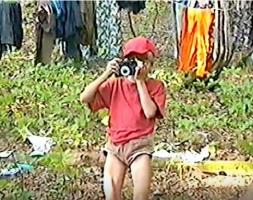 Boys in a camp (18) wearing short