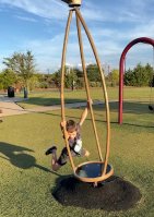 Boy kid wear short pant in playground