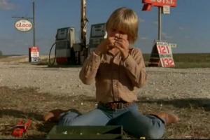 Boy blond wearing Blue Jean in movie "Tender Mercies" in 1983