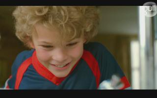 Character blond boy in sweden or norvegian movie