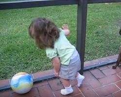 Little Girl toddler playing