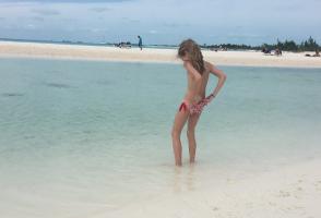 Girl on Paradise Beach