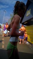 Girls Swimming at Holiday World Splasin' Safari 2012 Day 2 (Hidden Camera)
