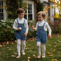 Autumn garden party fashion for little boy