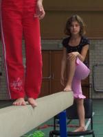 Girls in PE kit barefoot 2