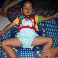 Bedwetting kids sleeping on urine
