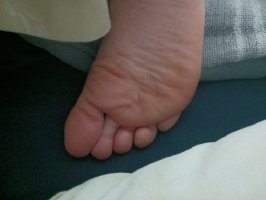 Nephews 9 yr old boy feet