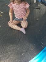 4 year old on a trampoline