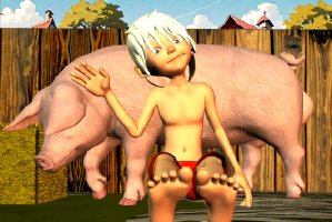 Boys and Pigs 17 🐷 😄 Cedric´s Birthday (2) (Cartoon)