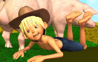 Boys and Pigs 12 🐷 😄 Rusty, the Country Boy (Cartoon)