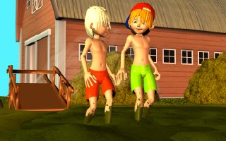 Boys in the Mud 01 😜 The Farm Mudbath (1) (Cartoon)