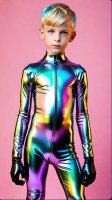 Boys Rubber Catsuits