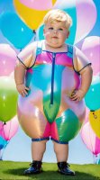 Inflatable Rubber Chubby Romper Boys