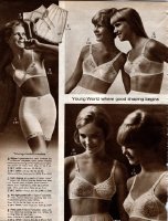 40s and 50s teen bra ads