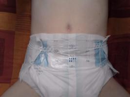 bros new diapers which he likes a lot