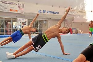 Boys at Gymnastics competition 6