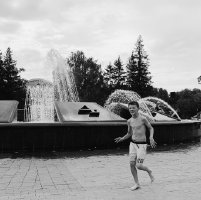 Boys in fountain 2