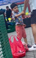 Cute Boy at the market