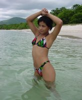 Kathy 4 - Colourful Bikini Model Girl  -  Beach