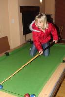 Sweety on the pooltable