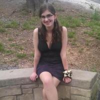 Nerdy girl goes to prom showing off