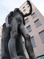 Finland, Kotka (in front of cityhall), by Renvall, Essi (1911-1979), 1950
