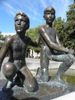 Norway, Oslo (in front of the National Theater), by Arne Durban (1912-1993), erected in 1957