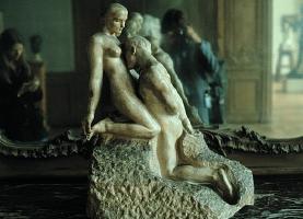 France, Paris (Rodin Museum) - Lovers by Rodin; boy by Lenoir, Alfred Charles (1850-1920); boy by Lafrance, Jules (1841 - 1881)