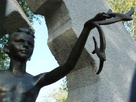 Ukraine, Crimea, Eupatoria (monument of memory of Chernobyl)
