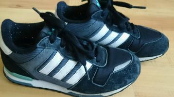 Boys Adidas Sneaker - ZX700 Trainers black blue white