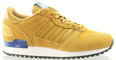 Boys Adidas Sneaker - ZX700 Junior Trainers yellow bue white