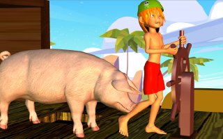Boys and Pigs 03 🐷 🏴‍☠️ Pirateboys (3) (Cartoon)