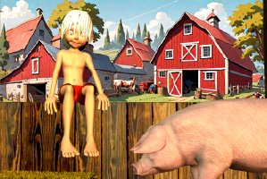 Boys and Pigs 16 🐷 😄 Cedric´s Birthday (1) (Cartoon)