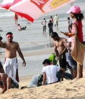 Индия. Гоа. Пляжные артисты. India. Goa. Beach artists.